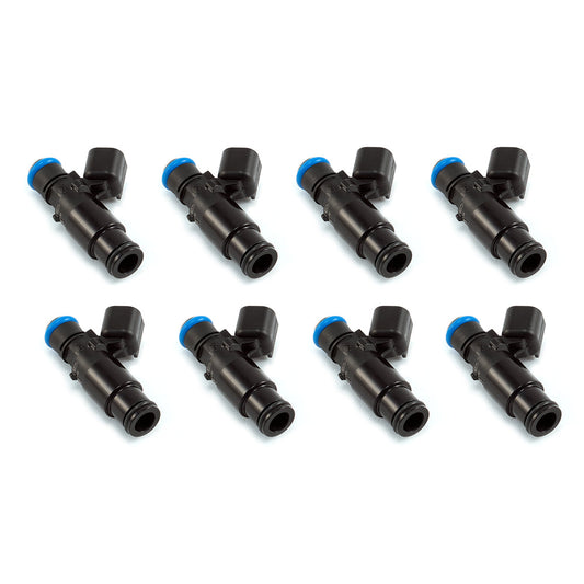 Injector Dynamics 1700cc Injectors - Dodge 300C Challenger Magnum SRT-8 6.4L - 14mm (Black) BOTTOM Adaptor - Set of 8 - 1700.48.14.14B.8